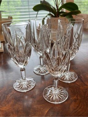 Marquis by Waterford Crystal-Style Goblet Glasses - Set of 4